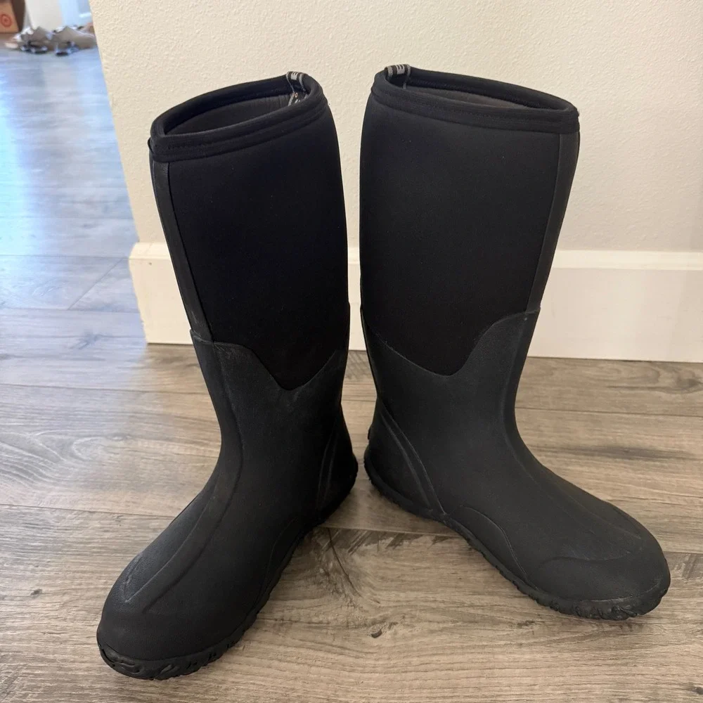 Bogs Classic High Women's 8 Black Neo Tech Waterproof Insulated Snow Rain Boots